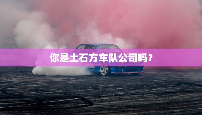 你是土石方车队公司吗？