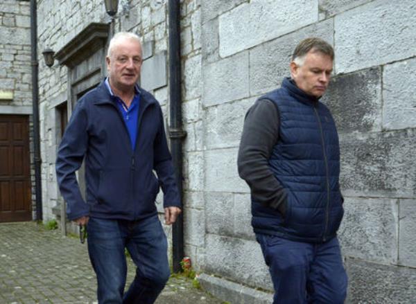 John O'Dell and Paul O'Donoughue, members of Cork County council who discovered the remains. Picture: Denis Boyle