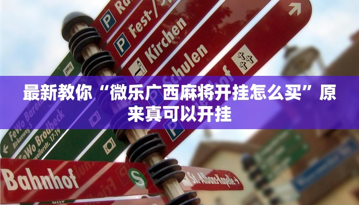 最新教你“微乐广西麻将开挂怎么买”原来真可以开挂