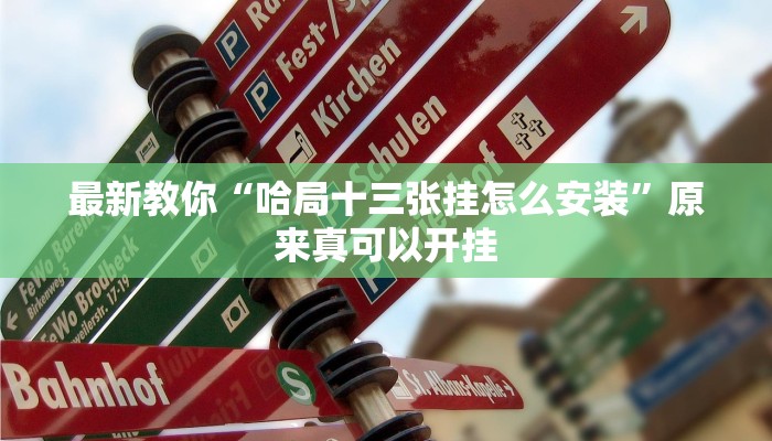 最新教你“哈局十三张挂怎么安装”原来真可以开挂