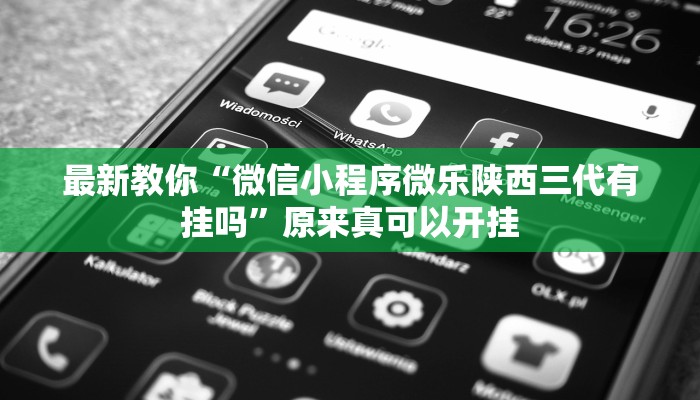 最新教你“微信小程序微乐陕西三代有挂吗”原来真可以开挂