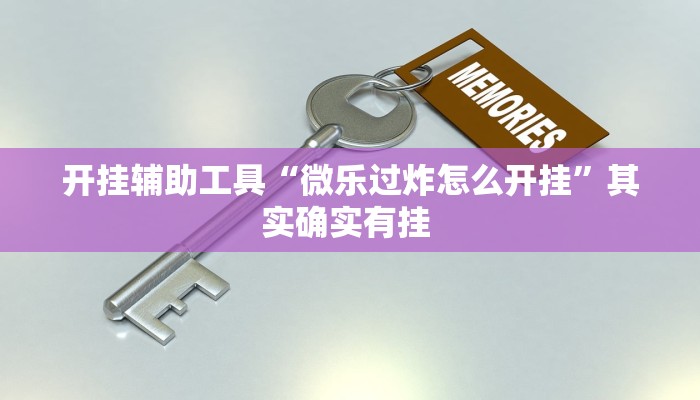 开挂辅助工具“微乐过炸怎么开挂”其实确实有挂 
