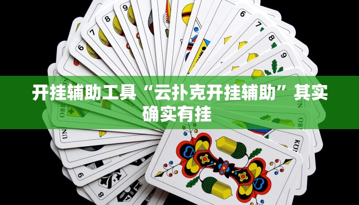 开挂辅助工具“云扑克开挂辅助”其实确实有挂 
