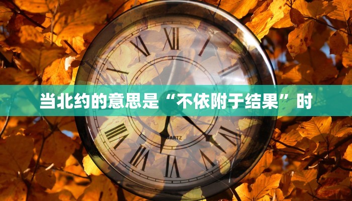当北约的意思是“不依附于结果”时