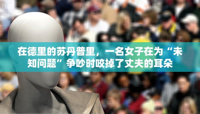 在德里的苏丹普里，一名女子在为“未知问题”争吵时咬掉了丈夫的耳朵