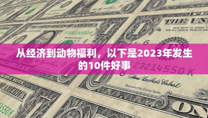 从经济到动物福利，以下是2023年发生的10件好事