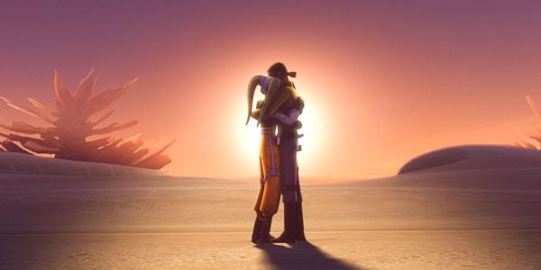 Kanan Jarrus and Hera Syndula in Rebels.