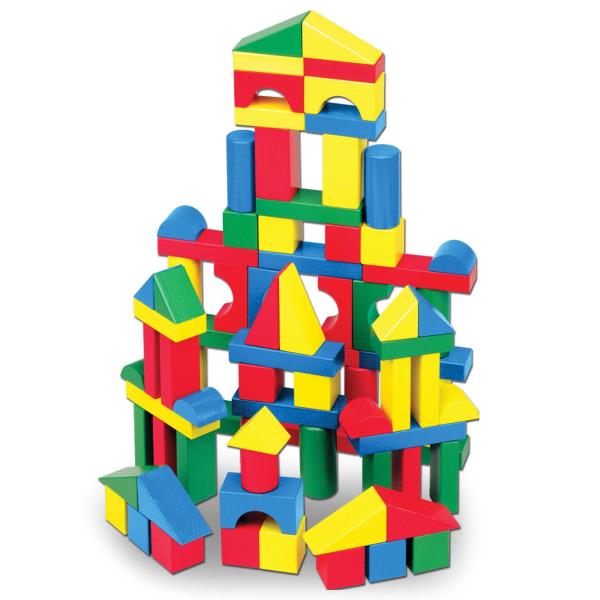 Melissa & Doug 100-Piece Wood Blocks Set