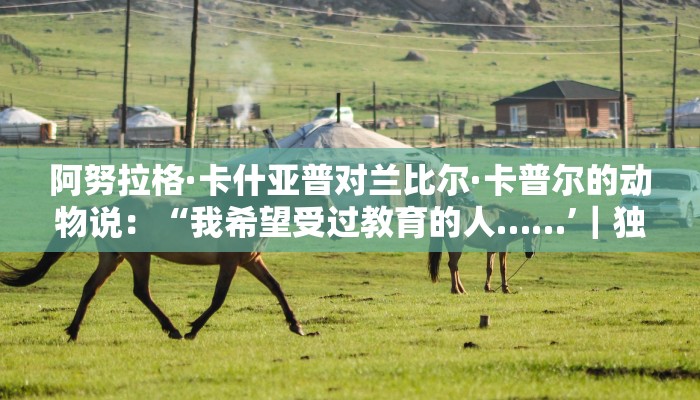 阿努拉格·卡什亚普对兰比尔·卡普尔的动物说：“我希望受过教育的人……’｜独家