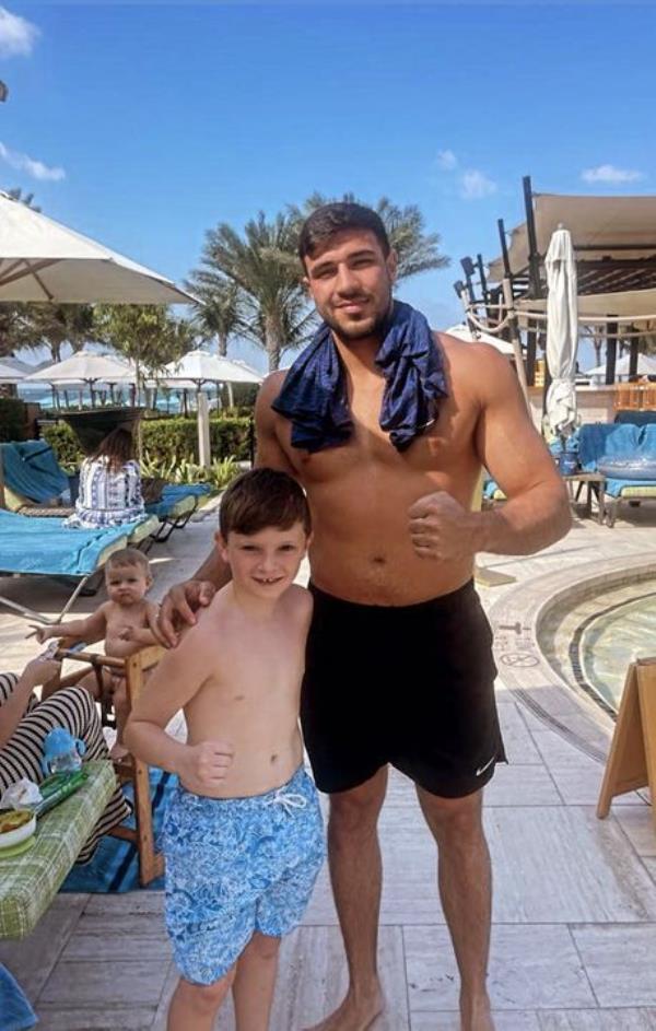 Hudson Keane with Tommy Fury