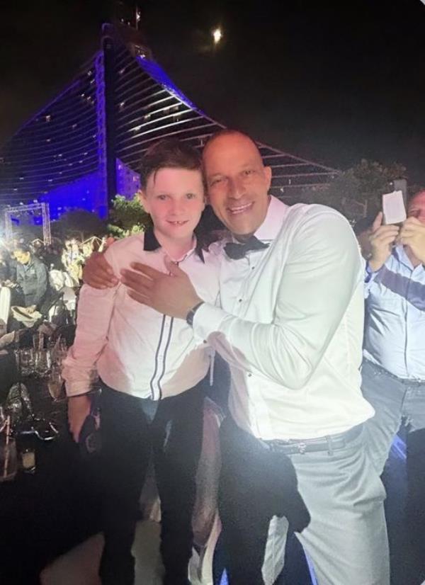 Hudson Keane with Bobby Zamora