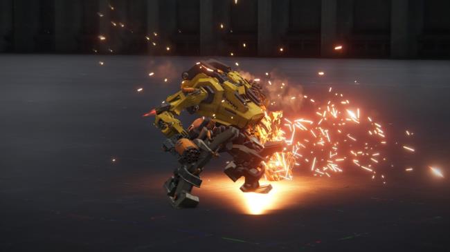 Armored Core 6, Rank F Arena, Rummy winding up his chainsaw